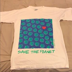 Save the planet vintage tee